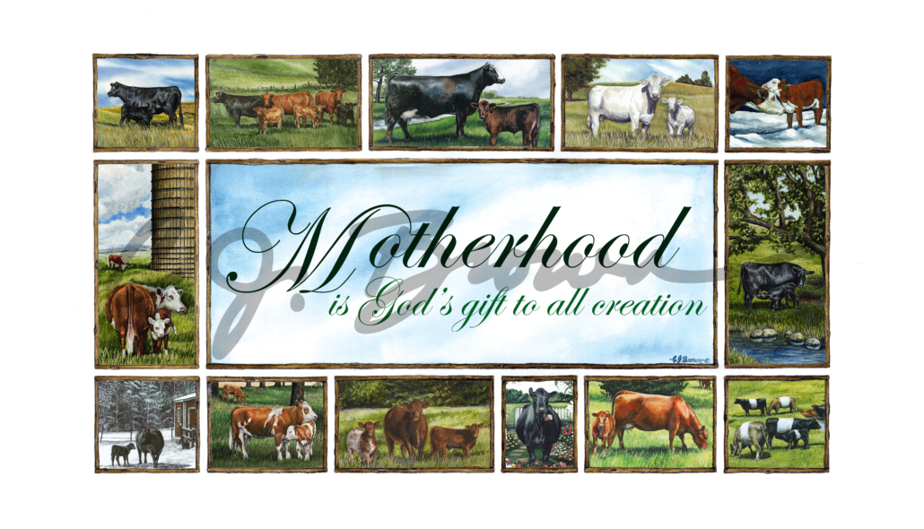 mother collage print